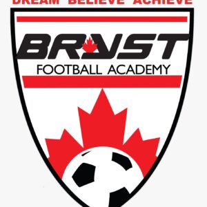 A logo of the brvst football academy.