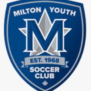 Milton Youth Soccer Club logo with founding year 1968.