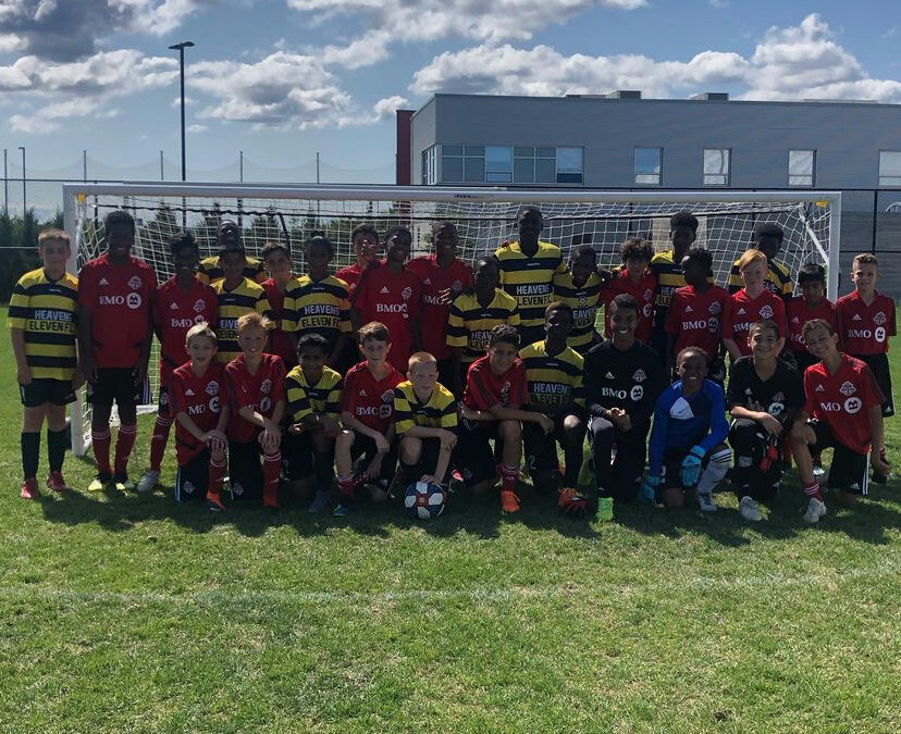 Heavens Eleven plays Toronto FC in a friendly game