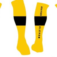 Heavens Eleven Yellow and Black Knee Socks