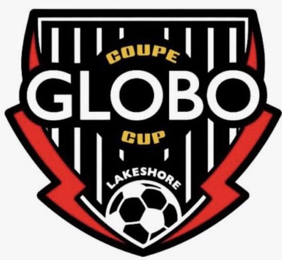 Logo of the Coupe Globo Lakeshore soccer tournament.
