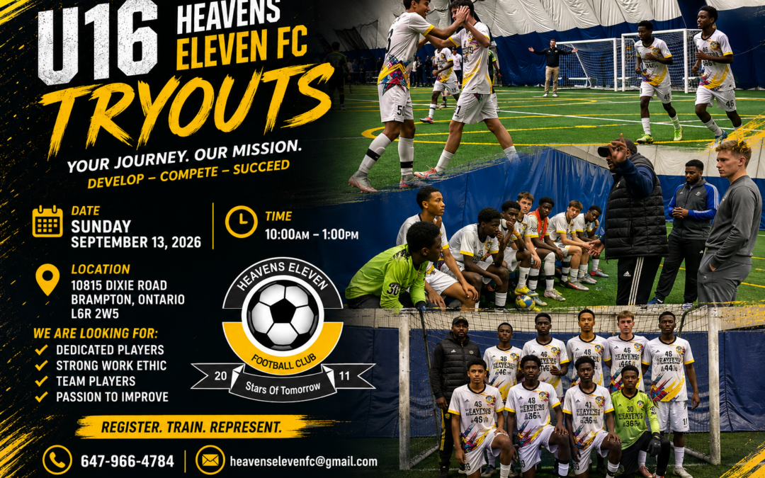 Heavens Eleven FC – Call for 2011 Players (U16 Tier 1) 2026 Provincial Indoor League